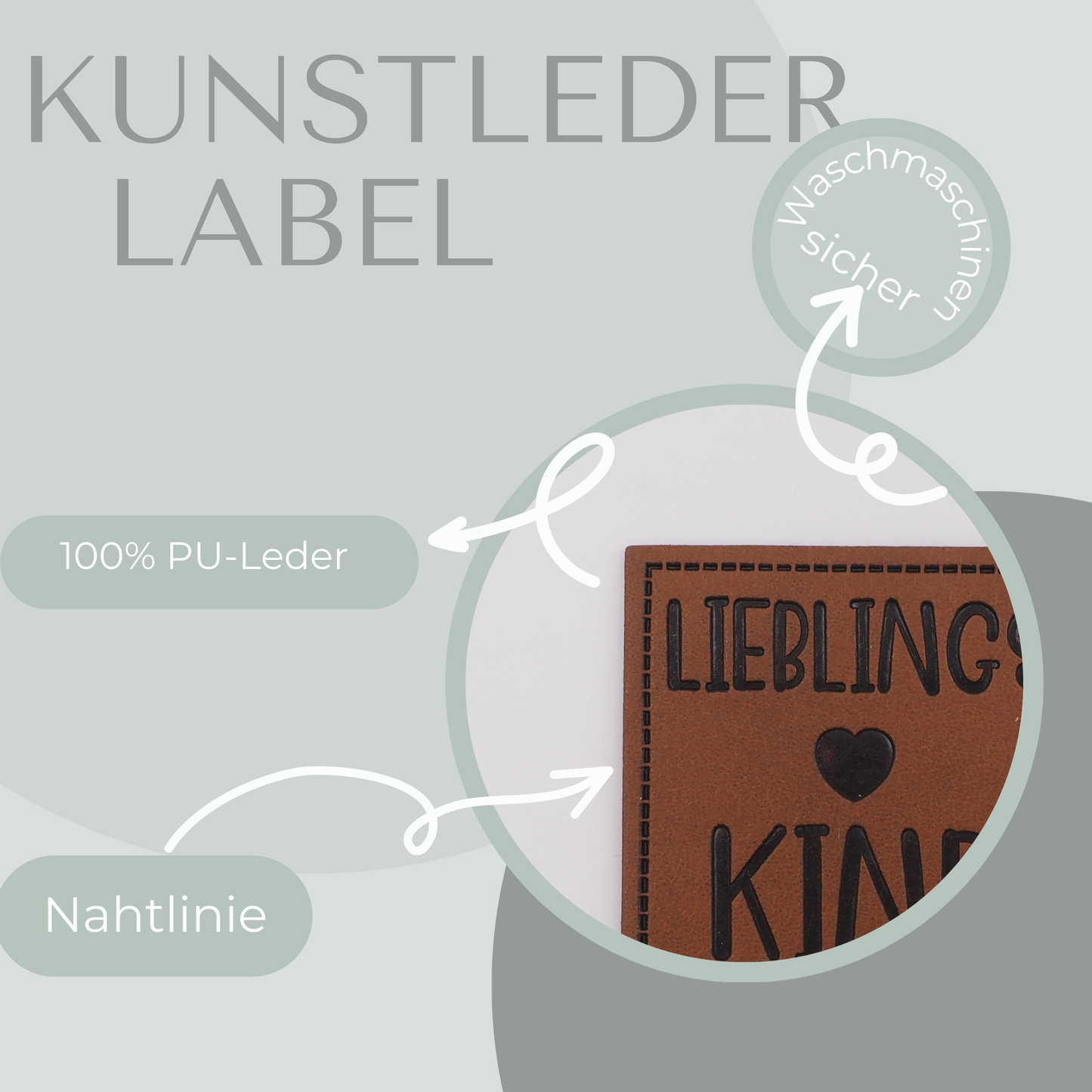 Lieblings Kind Kunstlederlabel Kunstleder Label Eigenproduktion