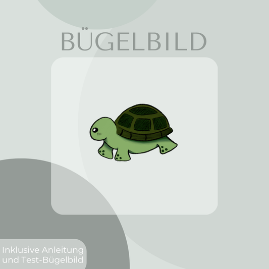 Schildkröte Bügelbild Eigenproduktion