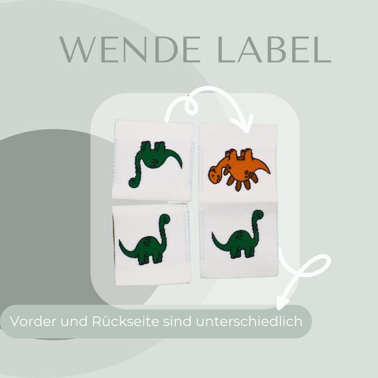 Dino Web Label gewebt Eigenproduktion