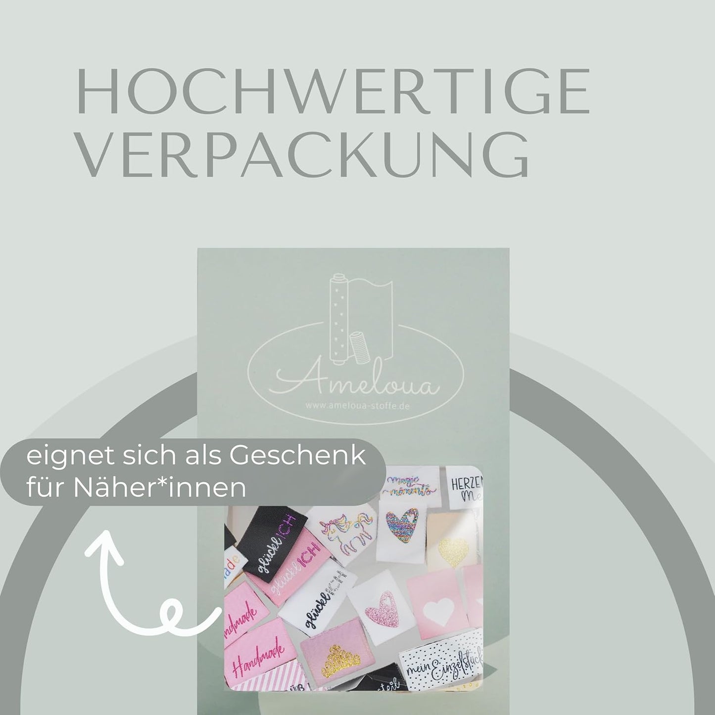 Mädchen Set, 40 Stück - Webetiketten, Gewebte Label Paket