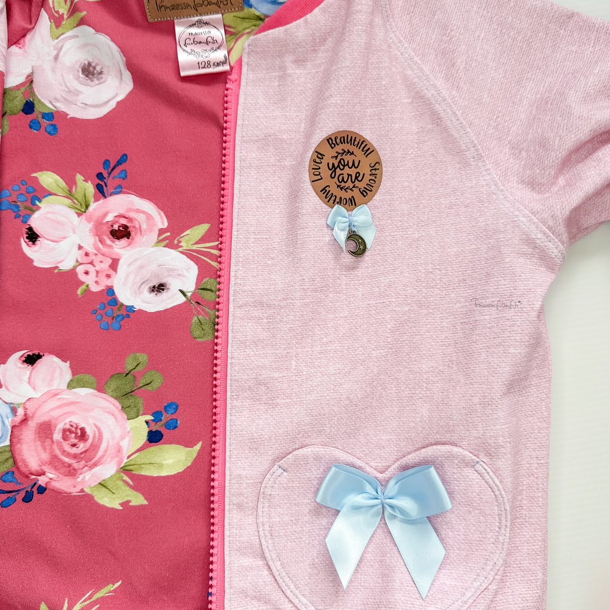 2 Schleifen Groß Babyblau
