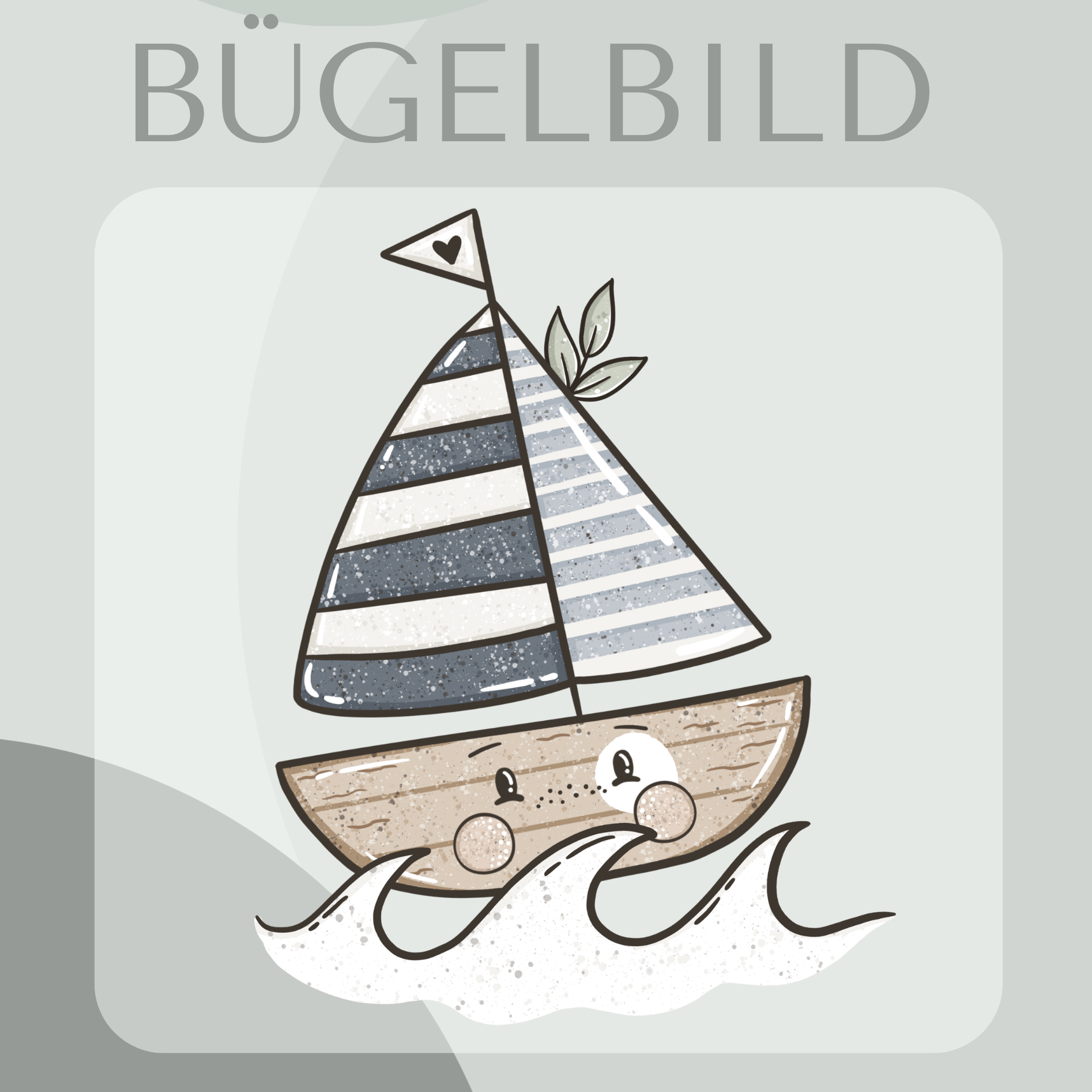Bügelbild Schiff