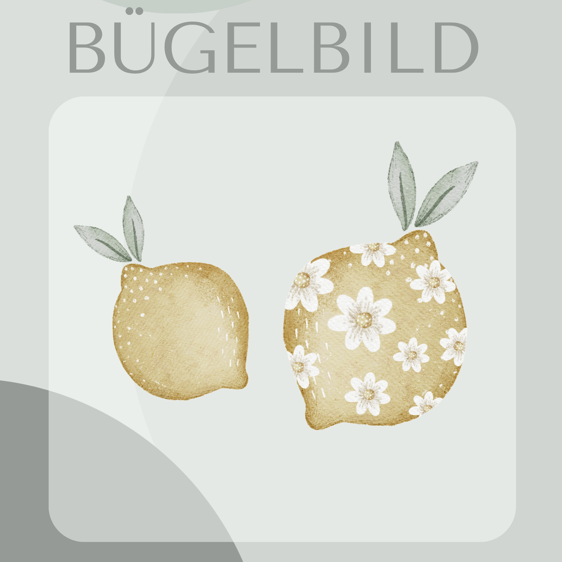 Bügelbild Zitronen