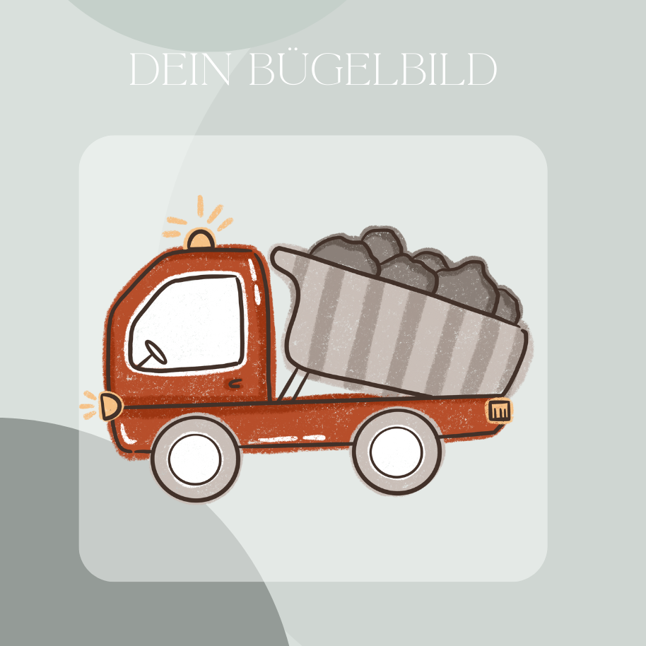 Kipplaster, Bügelbild