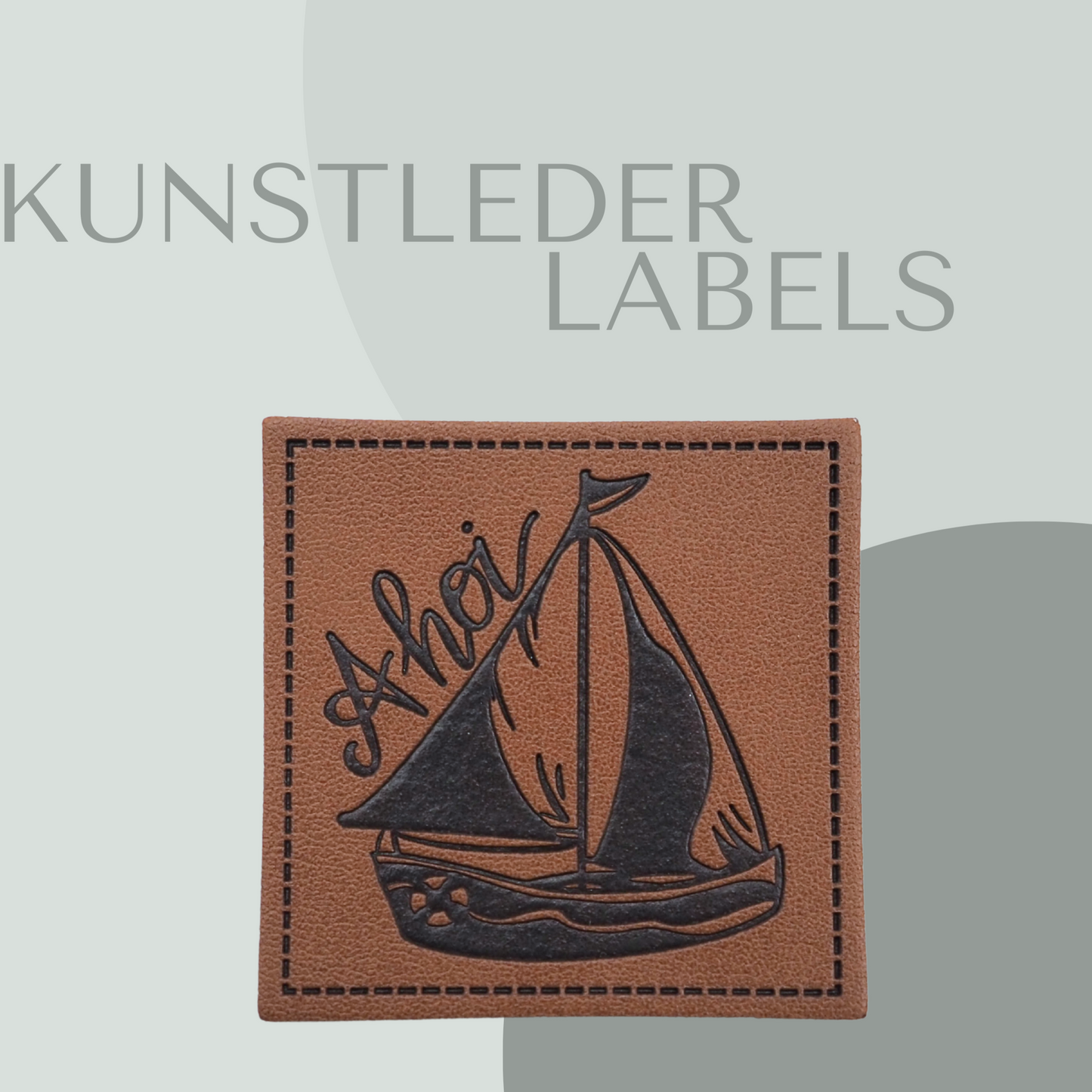 Kunstleder Label Ahoi