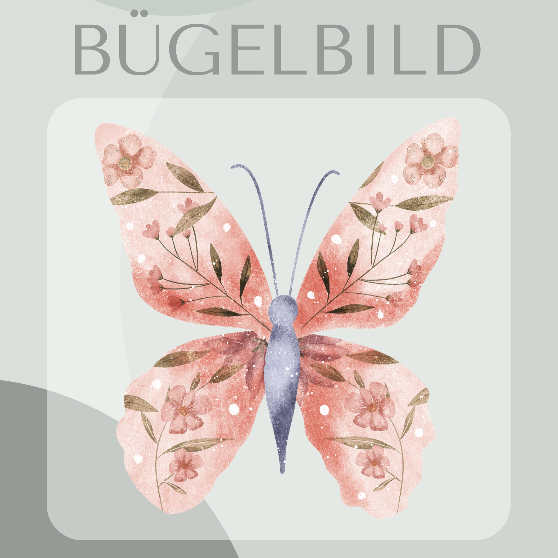 Bügelbild Schmetterling