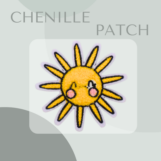 Chenille-Patch Sonne Iron-on