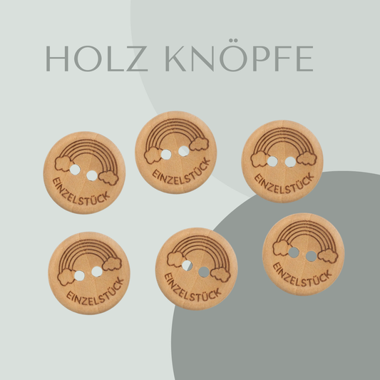 Eigenproduktion Holzknopf Einzelstück 20mm