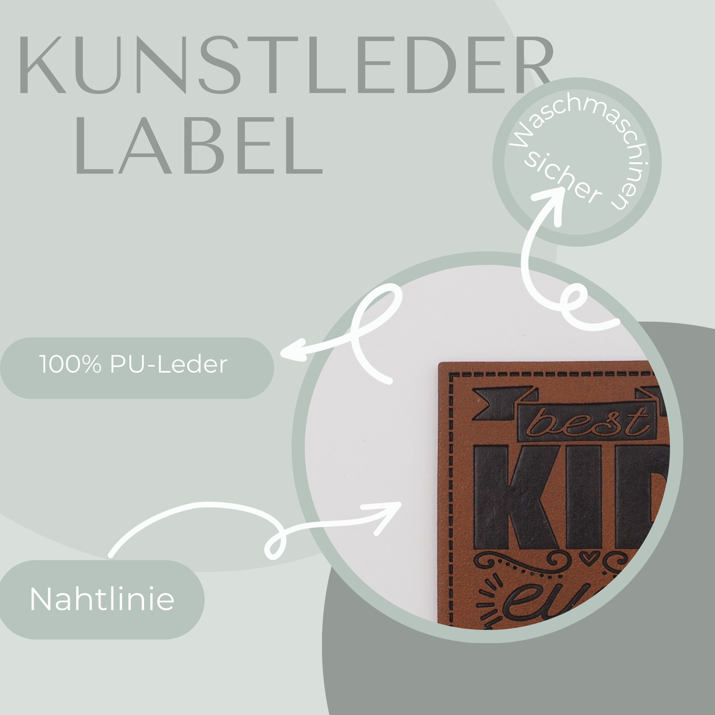 Best Kid Ever Kunstlederlabel Kunstleder Label Eigenproduktion
