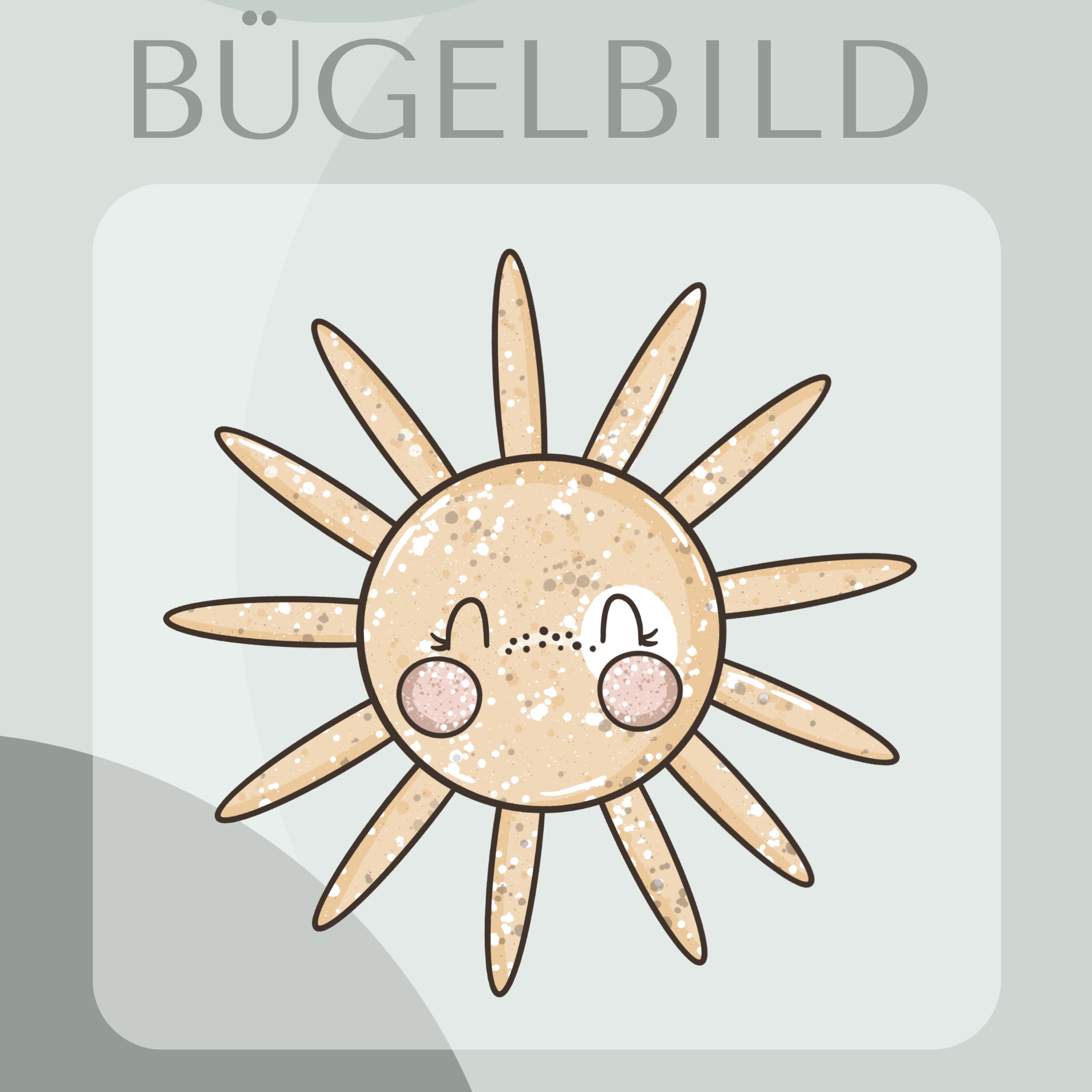 Bügelbild Sonne