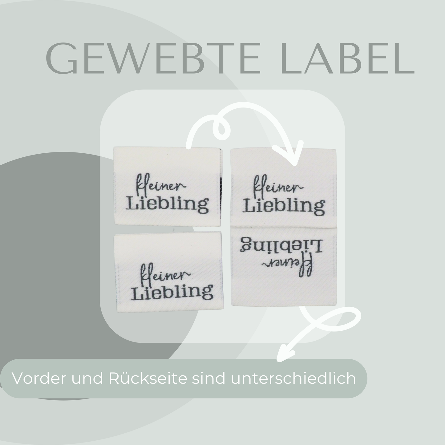 kleiner Liebling Web Label gewebt Eigenproduktion