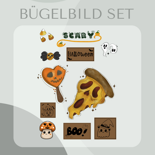 Bügelbild Halloween Set