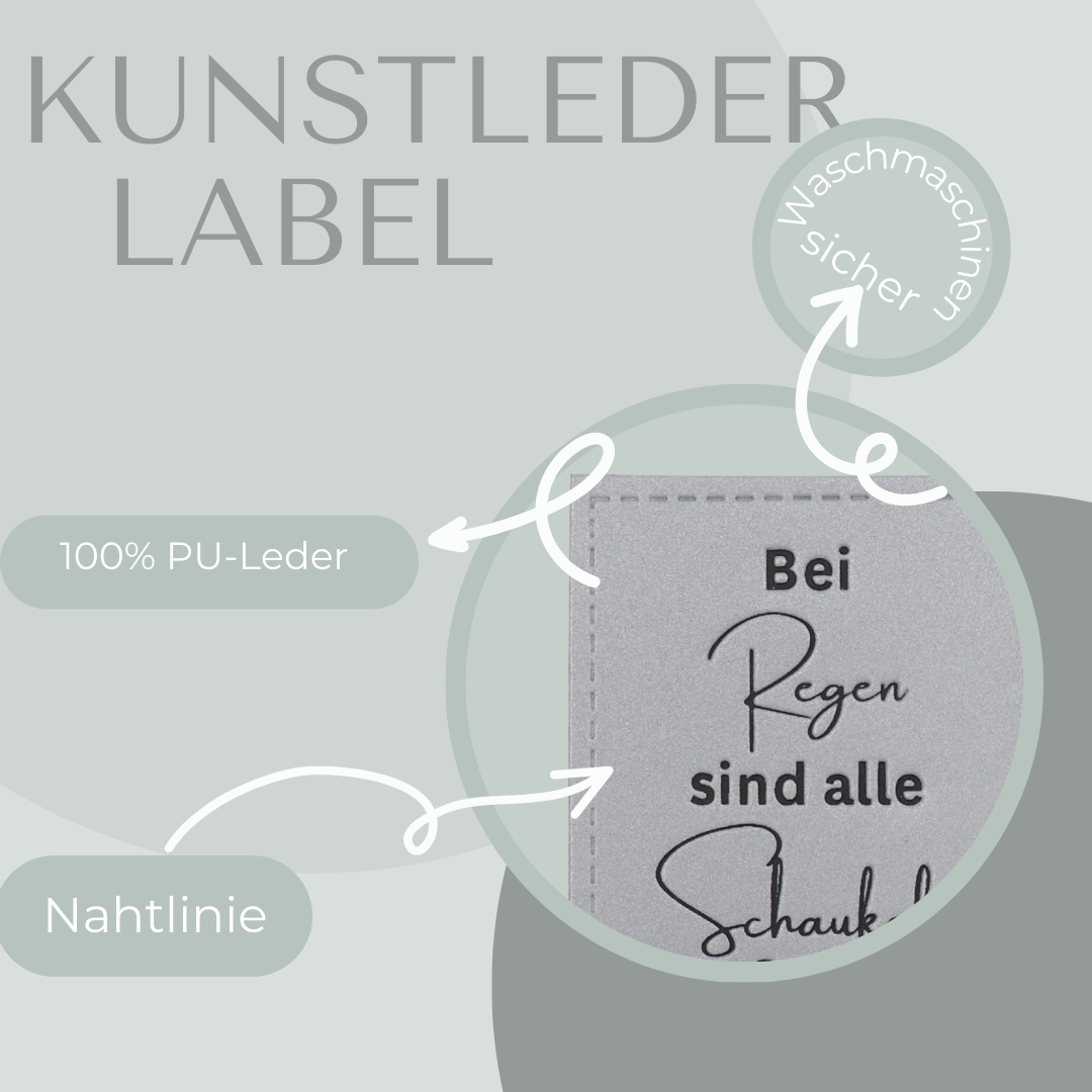 Bei Regen sind alle Schaukeln frei Reflektor Label
