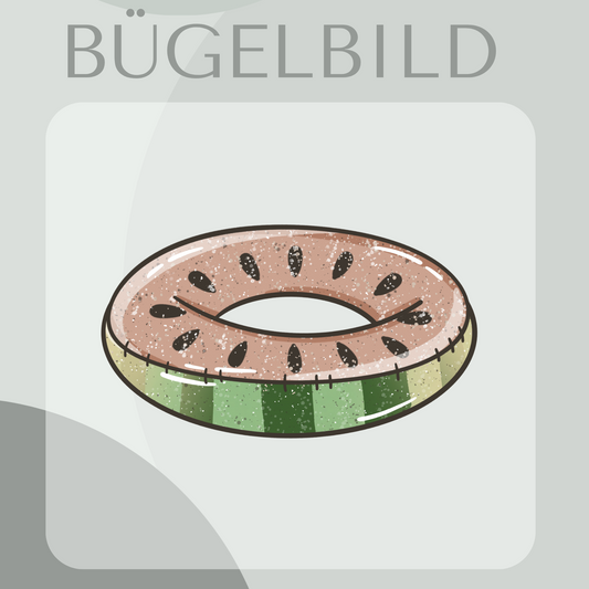 Bügelbild Wassermelone Reifen