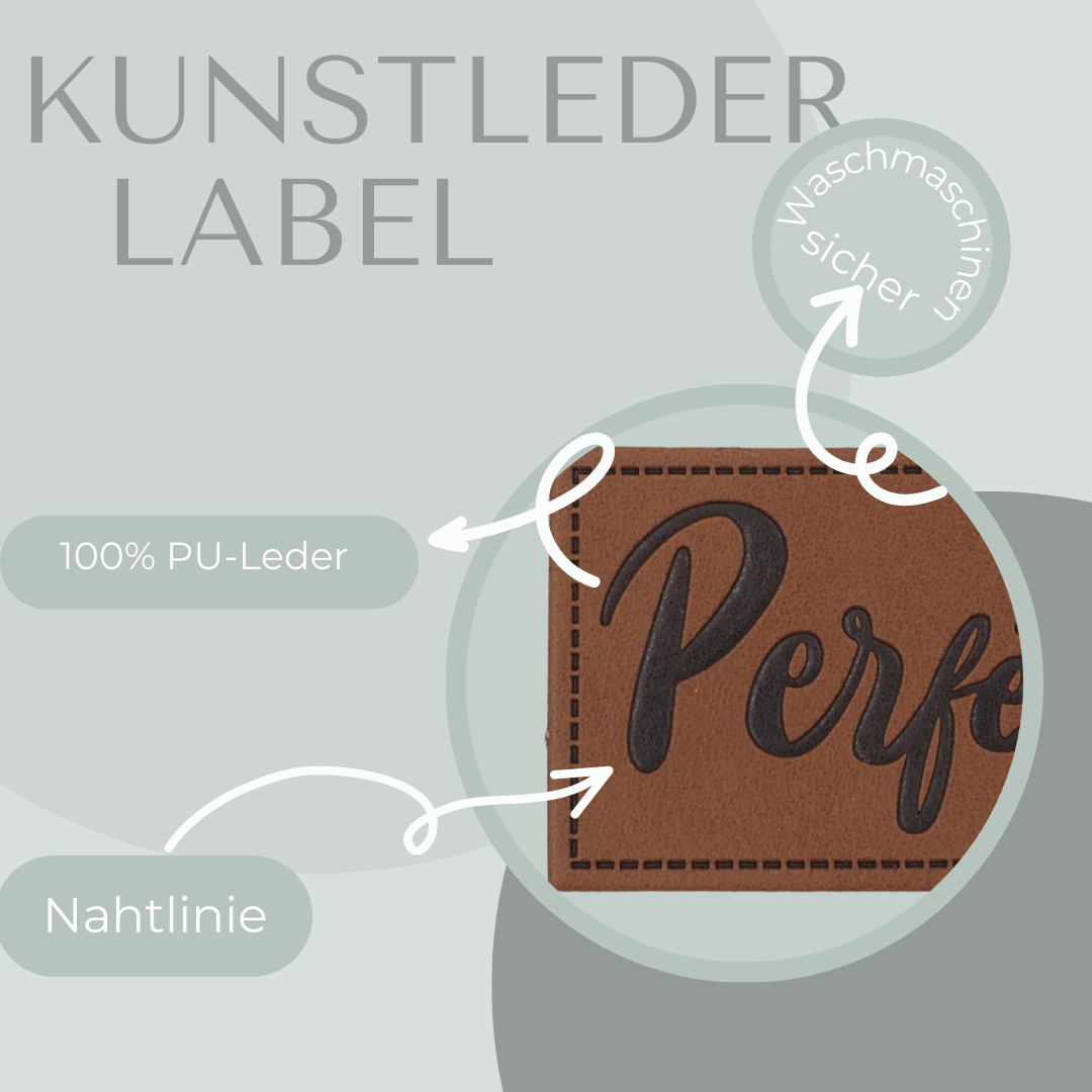 perfect Kunstlederlabel KunstlederLabel Eigenproduktion