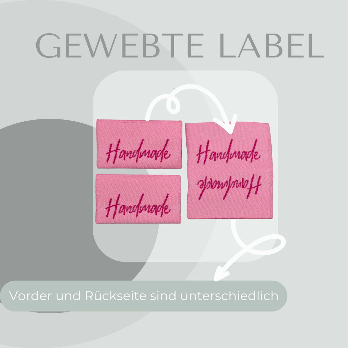 Handmade Web Label gewebt Eigenproduktion