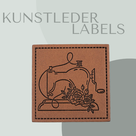 Nähmaschine - Kunstlederlabel Kunstleder Label Eigenproduktion