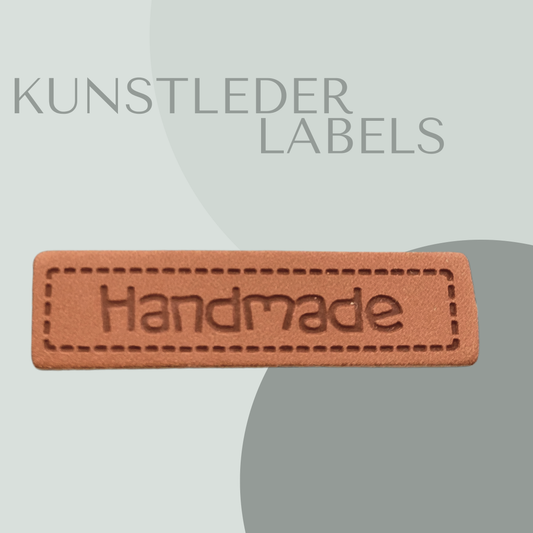 Handmade Rechteck Kunstlederlabel Kunstleder Label