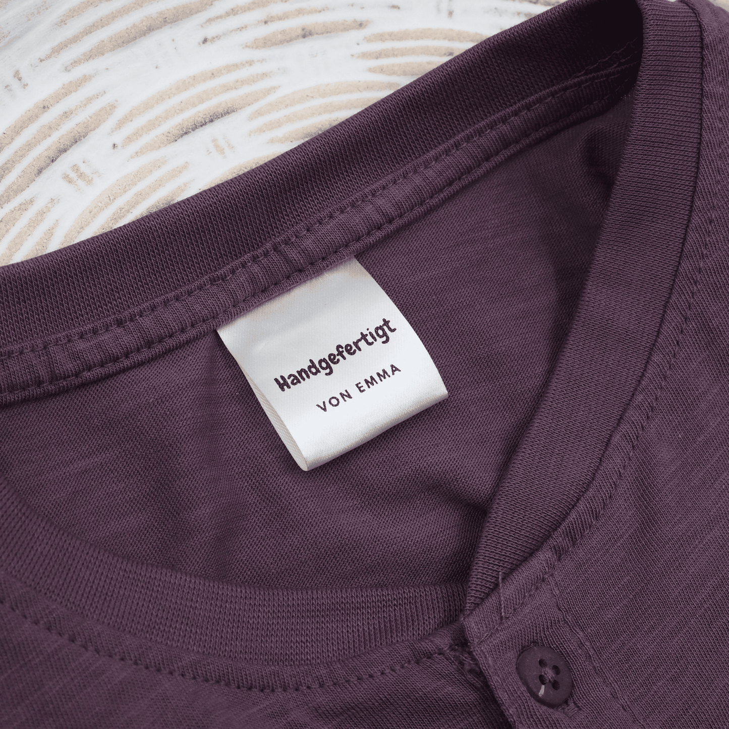 Personalisierte Satin Label - Handmade, Handgefertigt - personalisiert mit eigenem Namen