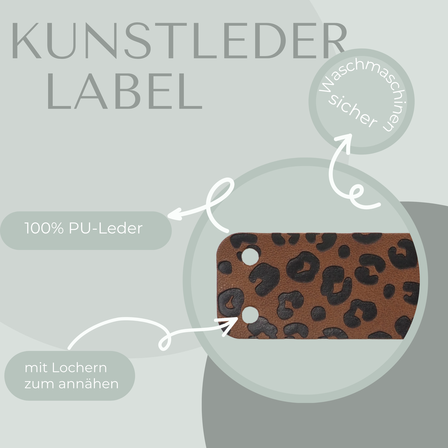 Leo Kunstlederlabel Kunstleder Label Eigenproduktion
