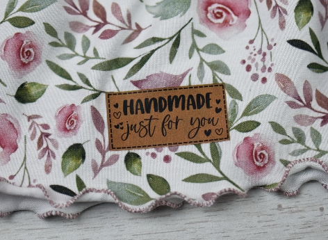 Handmade just for you Bügel-Label Eigenproduktion