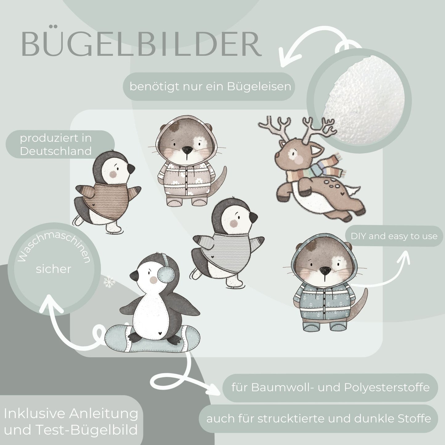 Winterfreunde SALE Bundle Bügelbild Eigenproduktion