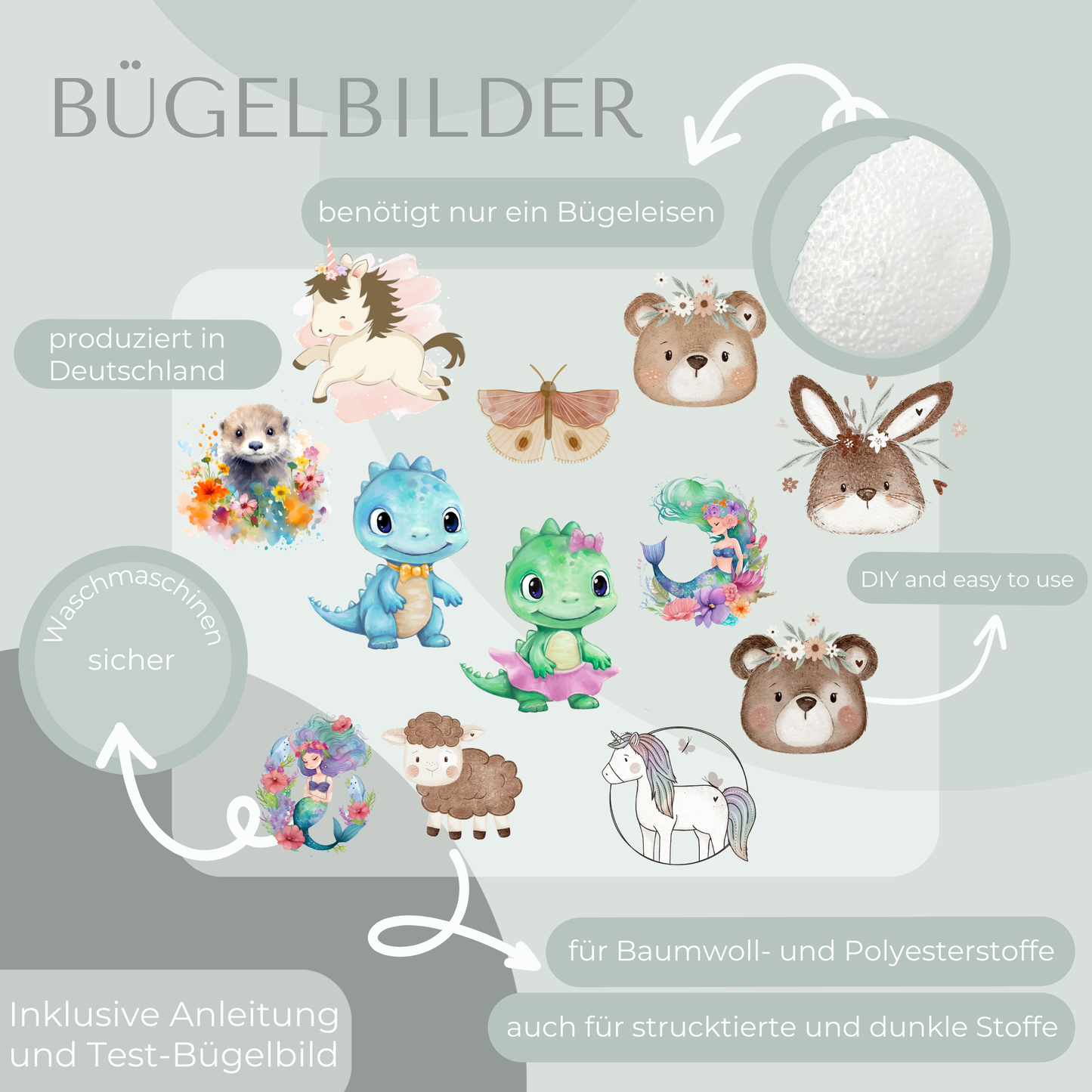 Buntes SALE Bundle Bügelbild Eigenproduktion