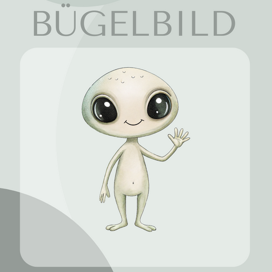 Alien- Bügelbild