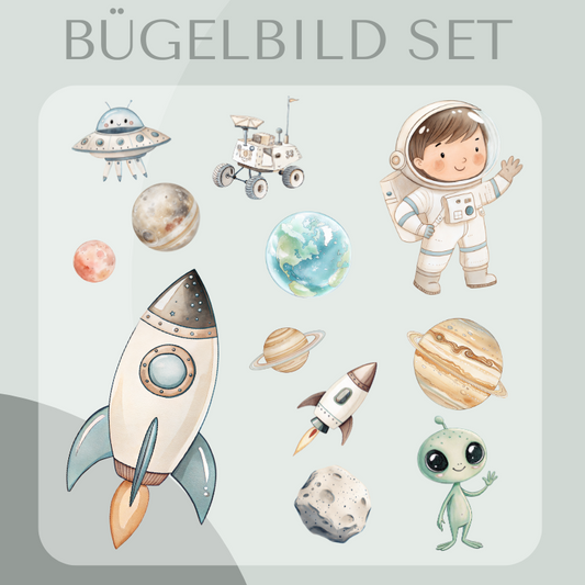 Bügelbilder-Set Weltall