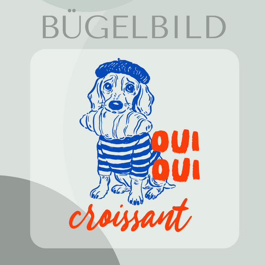 Oui Oui Croissant Bügelbild