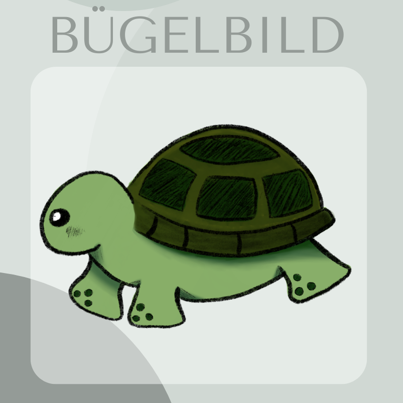 Schildkröte Bügelbild Eigenproduktion