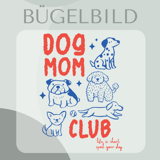 Dog mom Club-Bügelbild