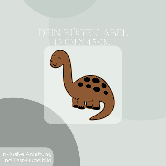 Dino Bügel Label Bügellabel Eigenproduktion