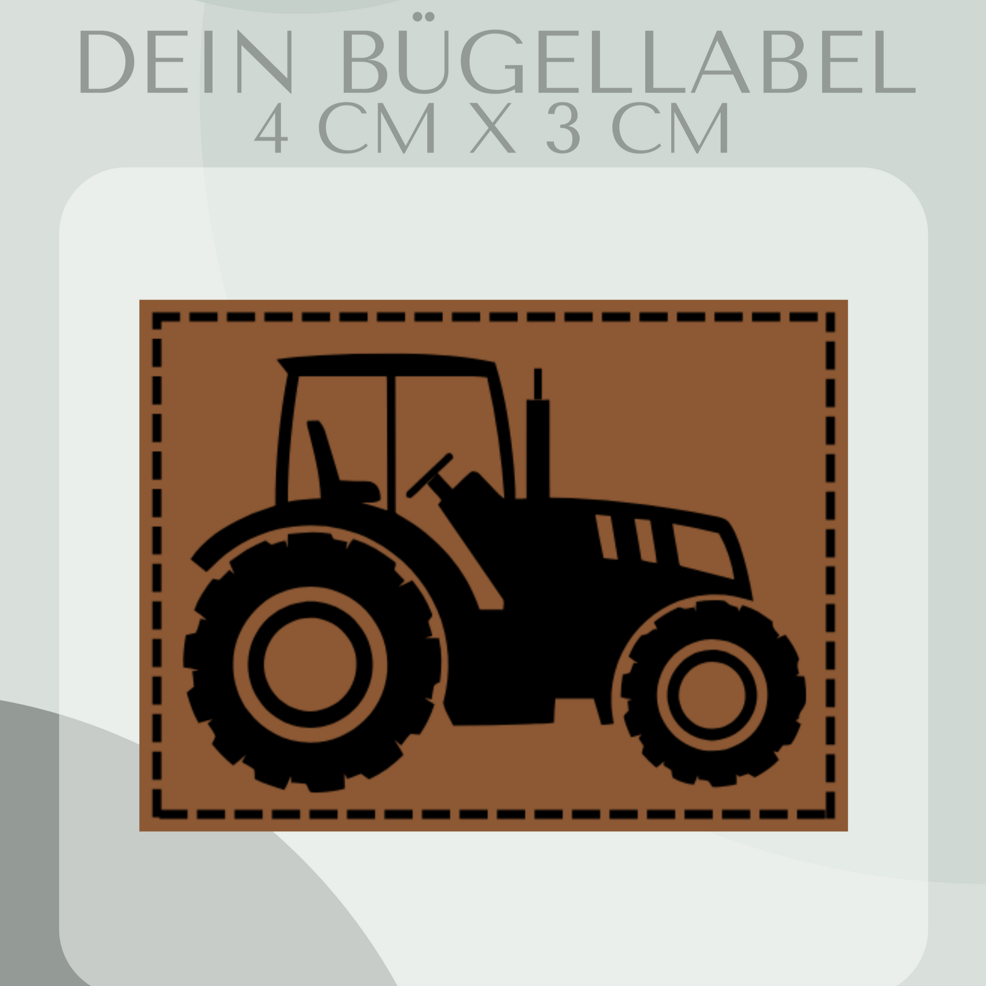 Traktor Bügelbild