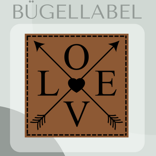 Bügellabel love