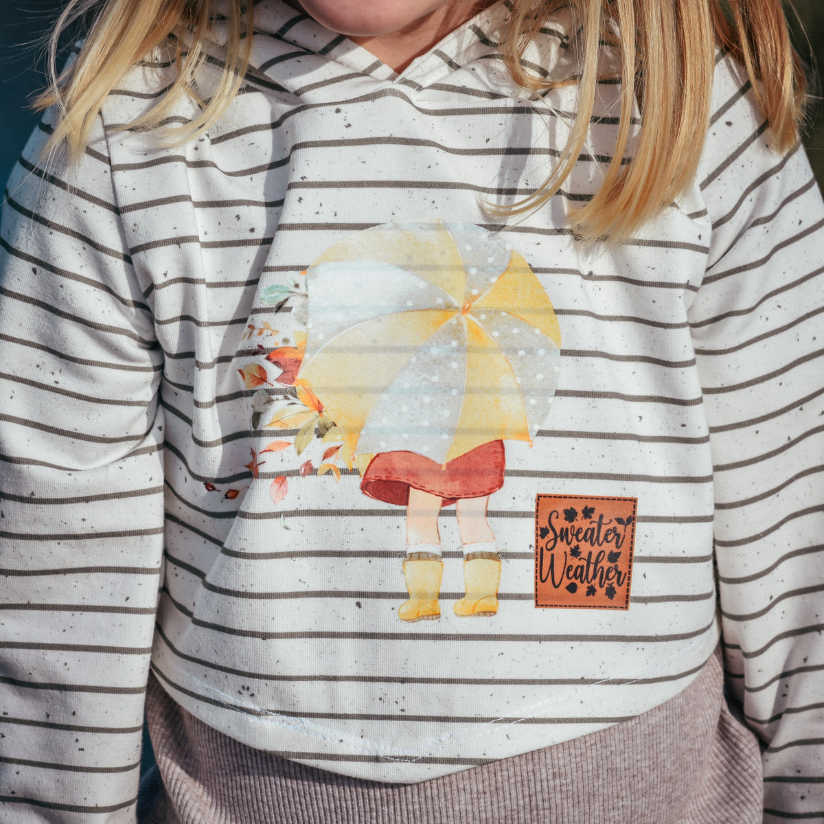 Sweater Weather Bügel Label Bügellabel Eigenproduktion