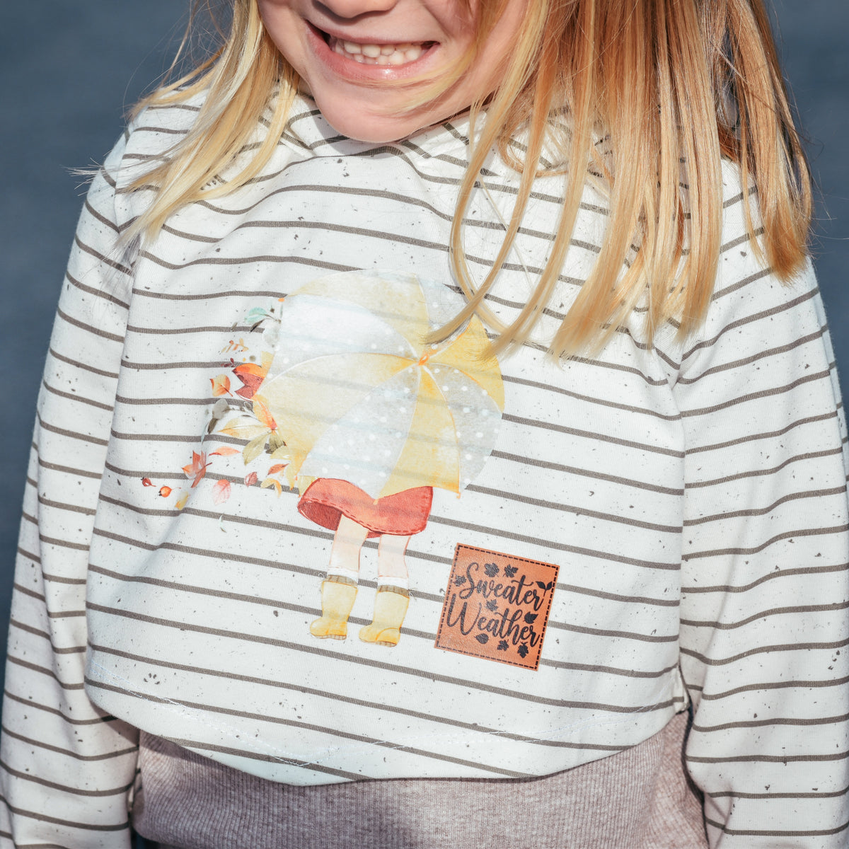 Sweater Weather Bügel Label Bügellabel Eigenproduktion