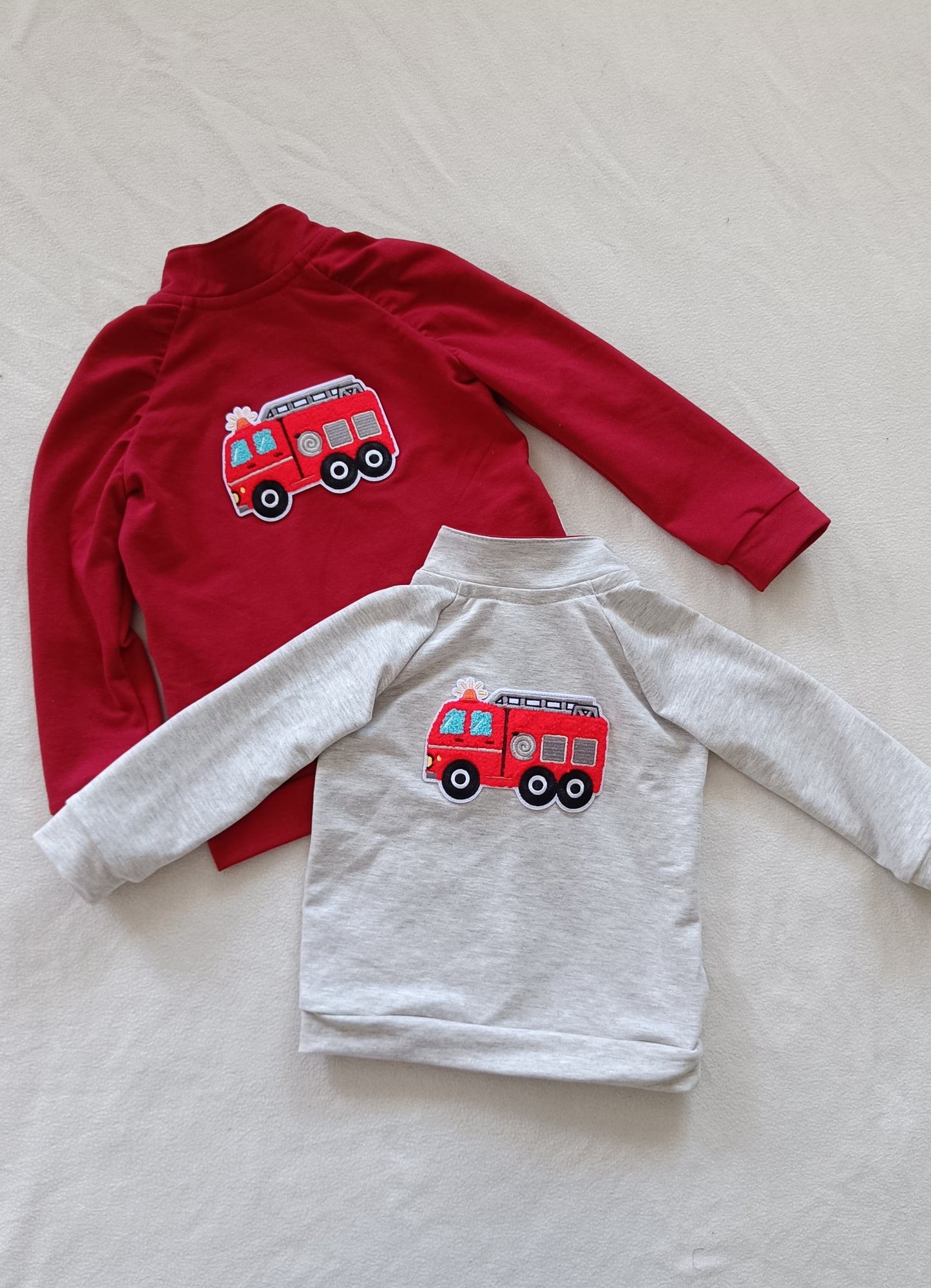 Chenille-Patch Feuerwehrauto Iron-on