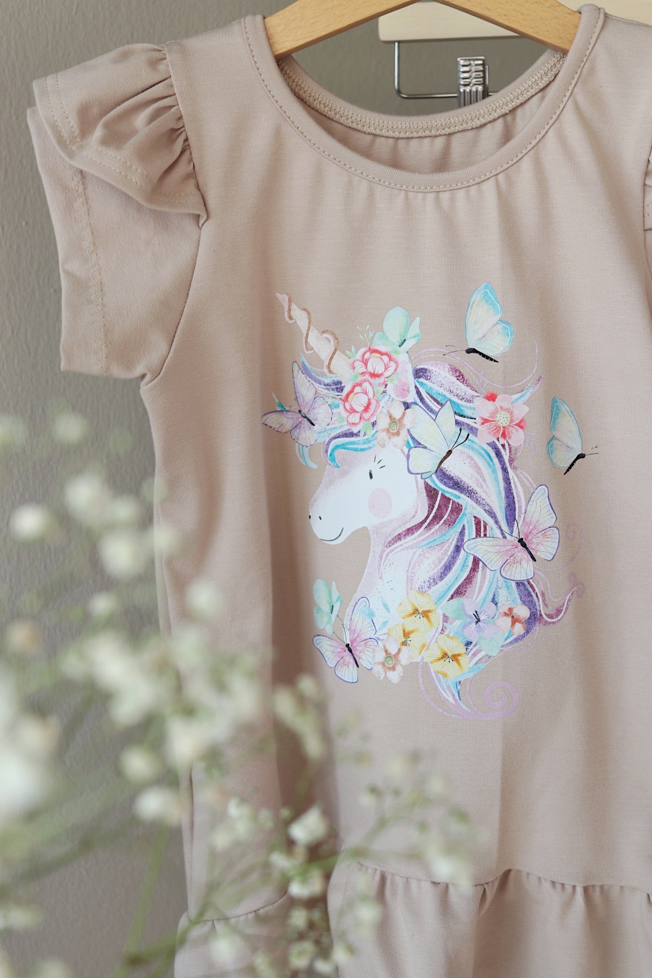 Aquarell Einhorn Bügel-Bild Bügelbild Eigenproduktion