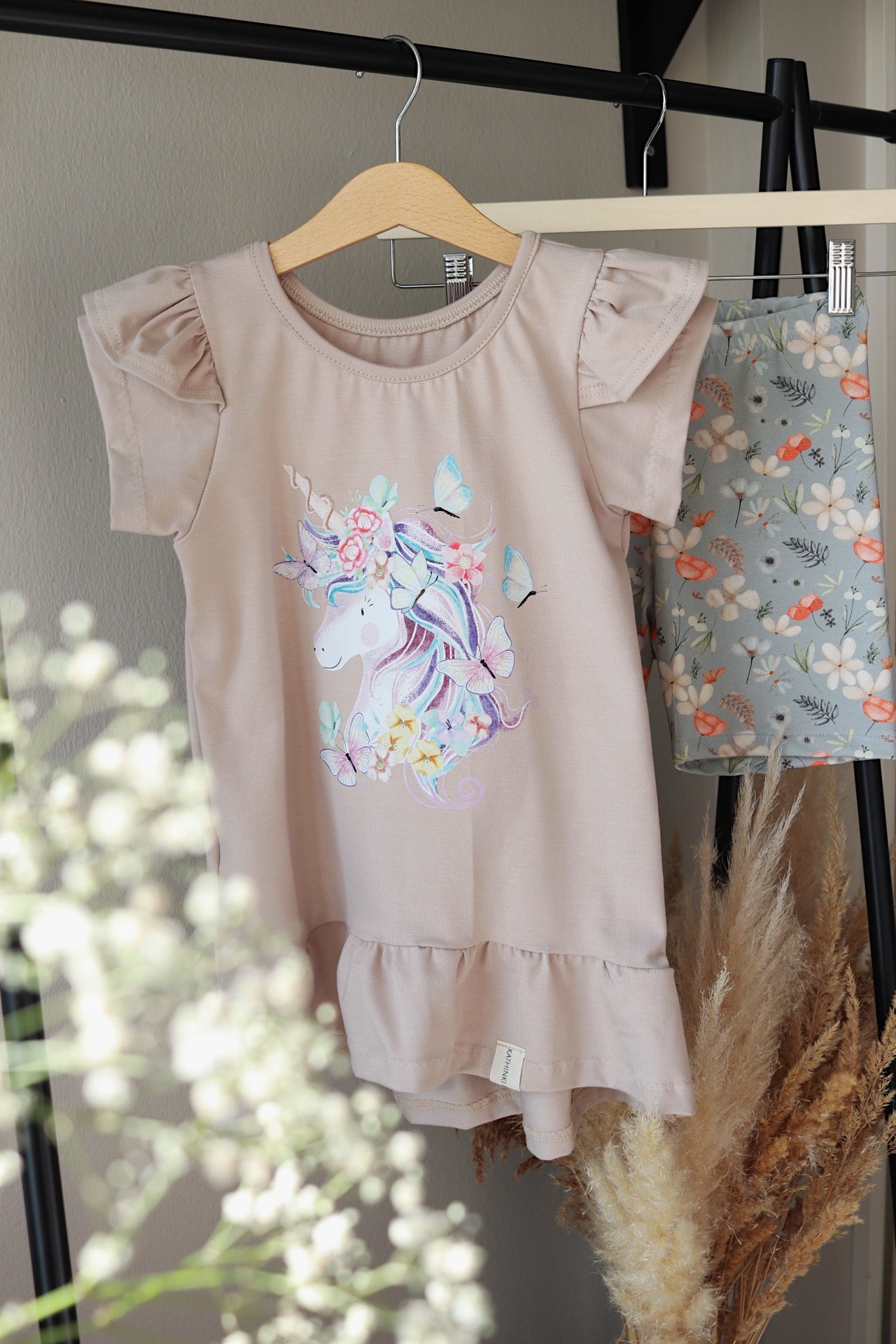 Aquarell Einhorn Bügel-Bild Bügelbild Eigenproduktion