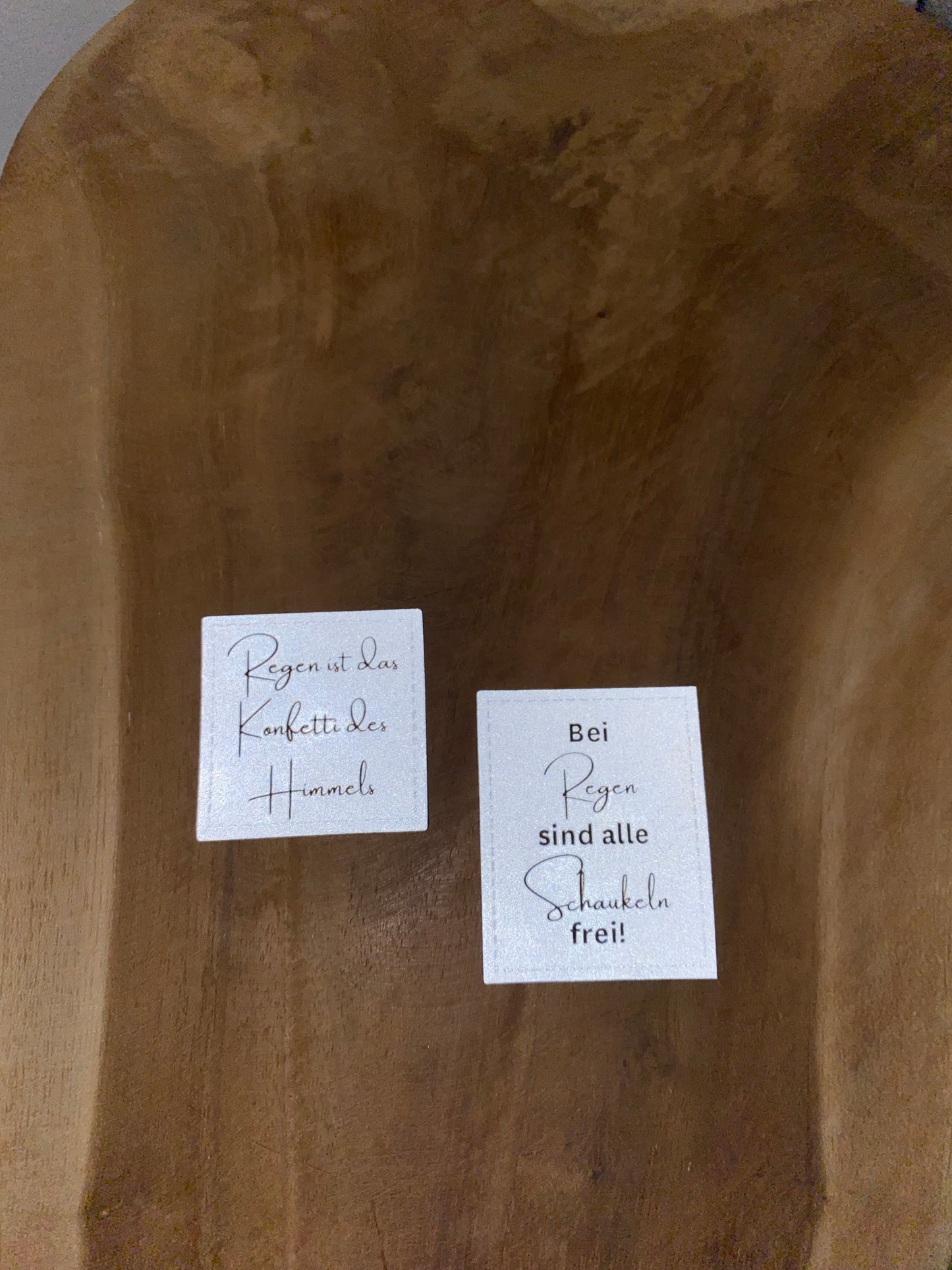 Bei Regen sind alle Schaukeln frei Reflektierendes Label