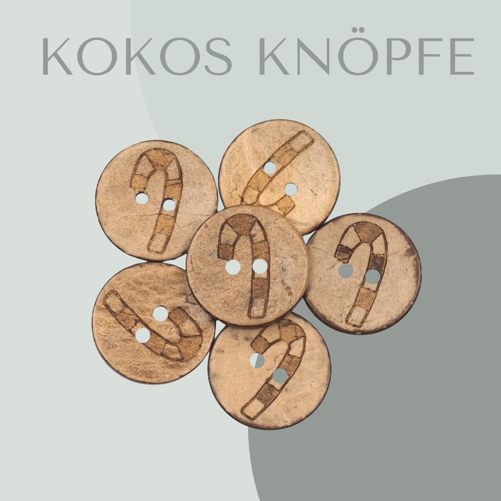 Eigenproduktion Kokosknopf Zuckerstange 20mm