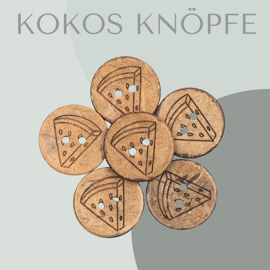 Eigenproduktion Kokosknopf Wassermelone 20mm
