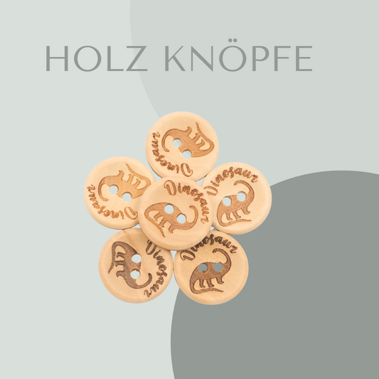 Dinosaurier - Holz Knopf