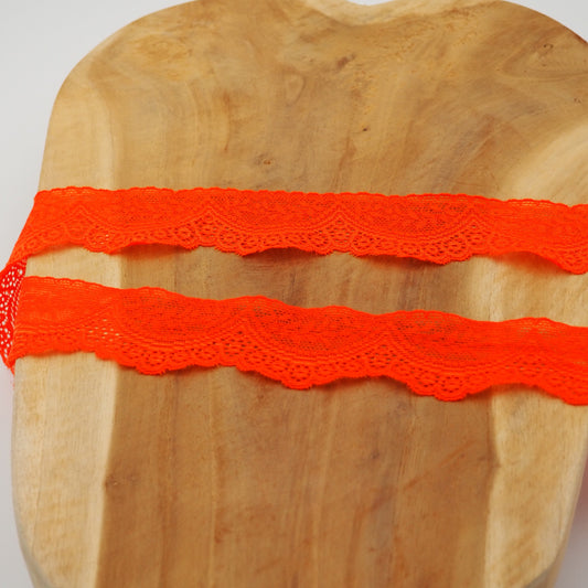 elastische Spitze 35mm Orange