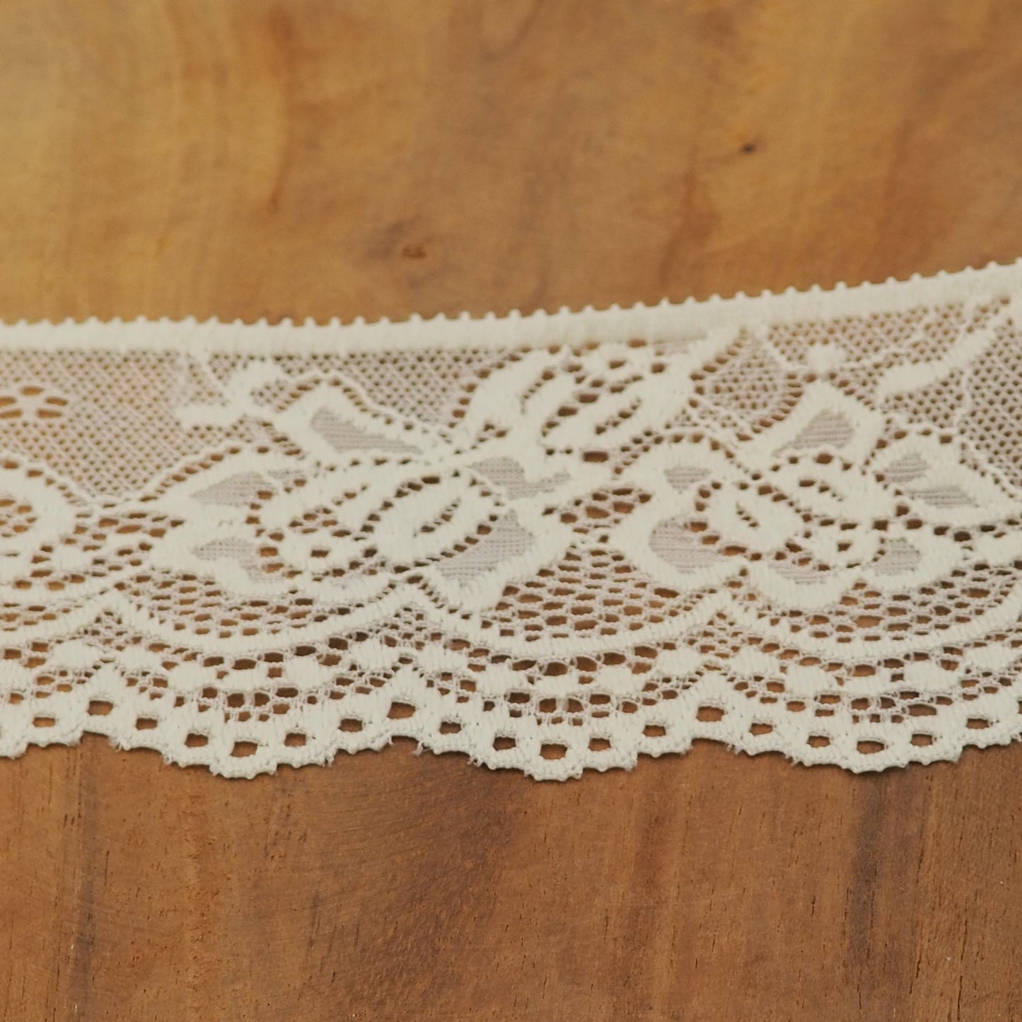 elastische Spitze 68mm Creme