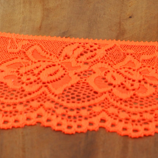 elastische Spitze 68mm neon orange