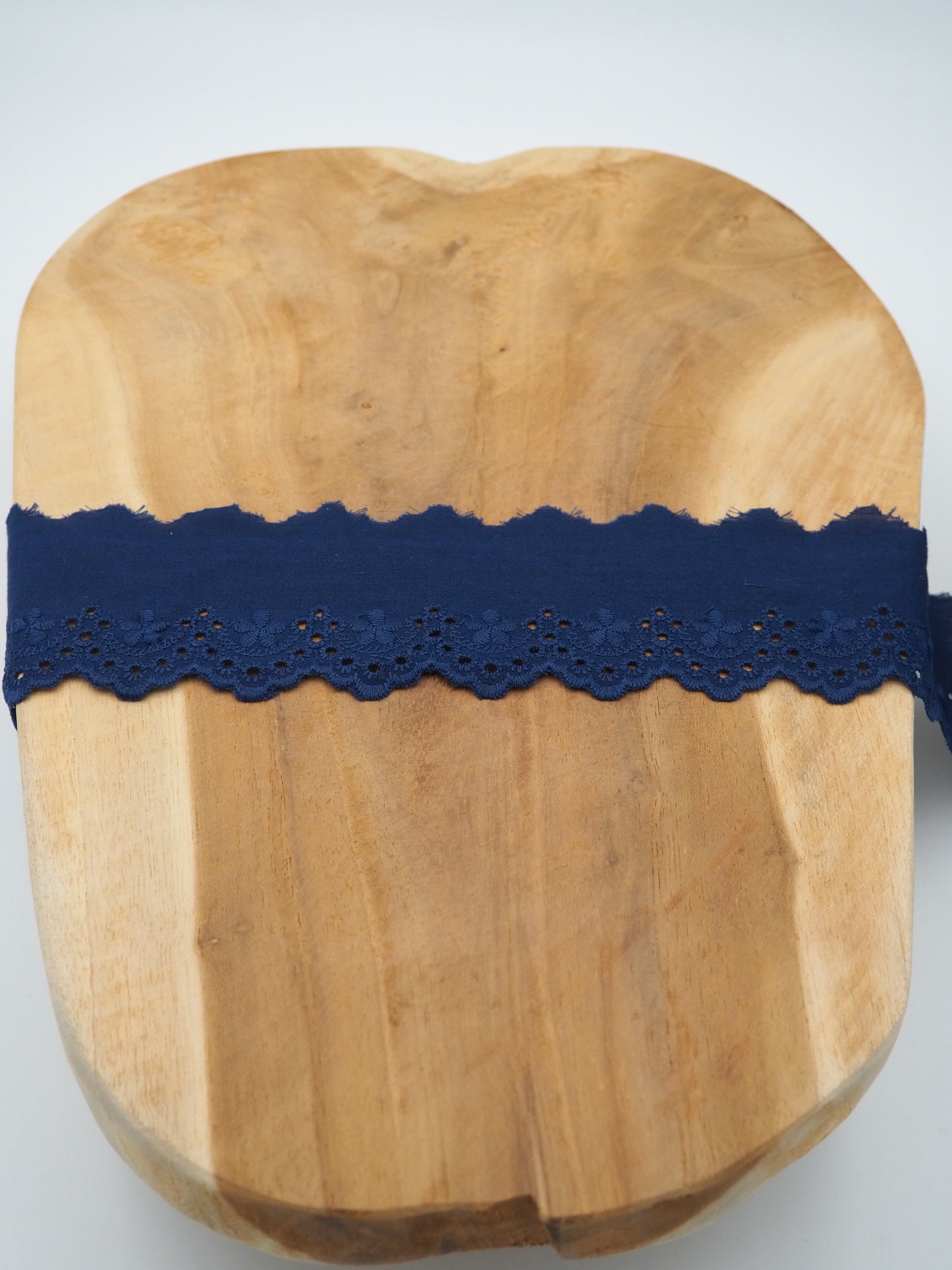 Wäsche Spitze  Blumen 50mm navy