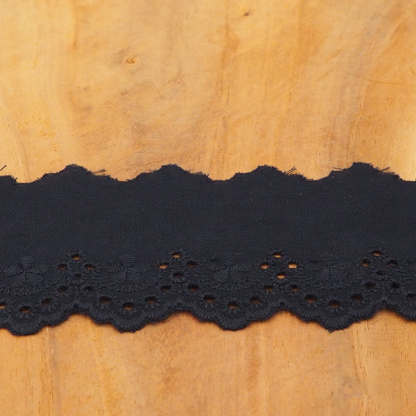 Wäsche Spitze  Blumen 50mm Schwarz