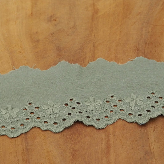 Wäsche Spitze  Blumen 50mm Dusty